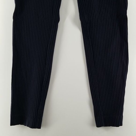 Point Zero Pants Women's USA 6 Leggings Skinny Purple Stripped Pull On Yoga - Picture 3 of 16